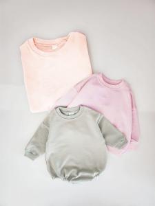 China French Terry Toddler 100% Cotton Long Sleeve Tee Shirt With 4 Colors on sale