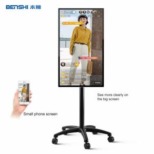 Mobilable Touch Screen Kiosk Live Streaming Broadcast Equipment Projector