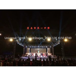 China Popular Aluminum Spigot Stage Lighting Truss , Portable Lighting Truss on sale