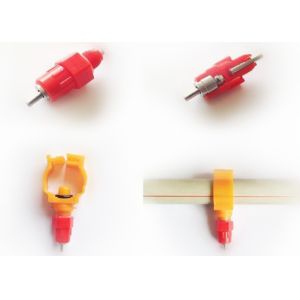 Automatic POM Pig Nipple Drinker , Poultry Nipple Drinker For Chicken Duck