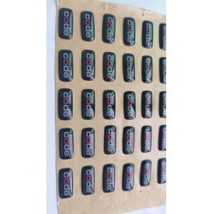 Clear Epoxy Sticker Printing Self Adhesive Waterproof Customized Decal