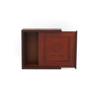 Wooden Box with Slide Top