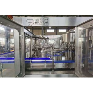 Schneider PLC Round Water Soda Plastic Bottle Filling Machine Automatic