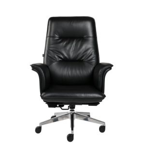 China 360 Degree Conjoined Armrest Leather Revolving Chair With Armrest on sale