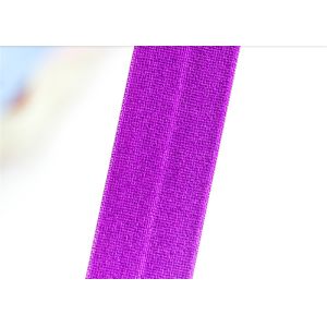 Fold Over Nylon Soft Elastic Bands / Adhesive Bias Tapes For Garment Accessories