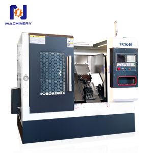Cheap Mini Slant Bed CNC Lathe TCK40 GSK Control Turning Center For Metal Parts Processing for sale