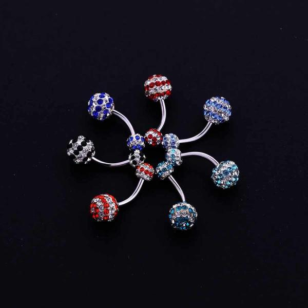 Wholesale Factory Price Fancy Ferido Ball Design Belly Navel Rings Piercing Jewelry