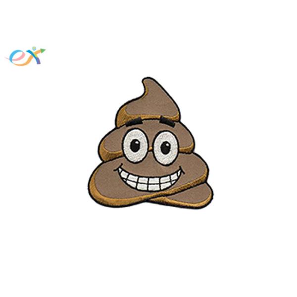 Quality Caps Jeans Clothing Funny Logo Custom Embroidery Patch Laser Cut Border Small Size wholesale