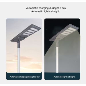 All In One Solar Street Lights with Auto ON/OFF Timing and Dimming PIR Sensor