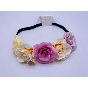 Practical Women Flower Hair Elastic Multipurpose Fabric Material
