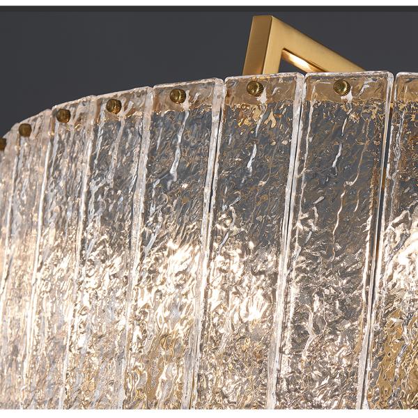 Luxury home decor lamp living room chandelier rectangle modern led crystal chandelier ceiling light(WH-CY-229)