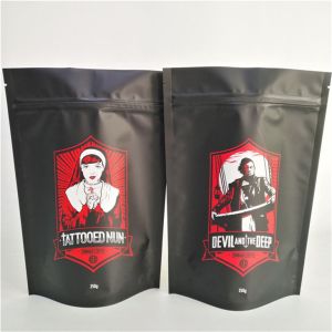 Stand Up Pouch With Zipper Matt Finish Customized Size and Design Needs Aluminum