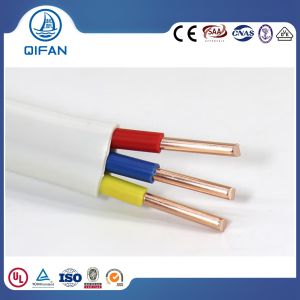 Building Wire Cable CE BVVB Bvr BV Flexible Copper 2 Core or 2+ Earth PVC