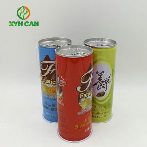 Alcohol Tin Cans 0.21mm Thickness CMYK 4C Tin Boxes for 240ML Whiskey Wine