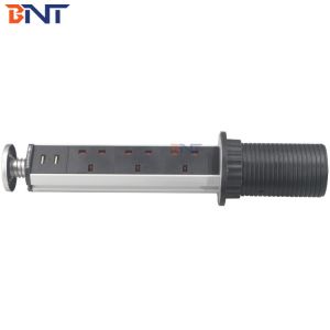 Cheap Aluminium Alloy Shell Pop Up Counter Outlet , Kitchen Worktop Power Sockets for sale