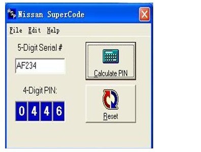Quality Nissan Super Code Software, Nissan Pin Code Calculator For Programming Keys wholesale