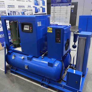 Electric Combined Screw Compressor / Integral Screw Compressor Air / Water