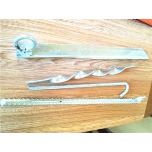 8 Stakes Size Grounding And Earthing Products / Ground Metal Tent Pegs