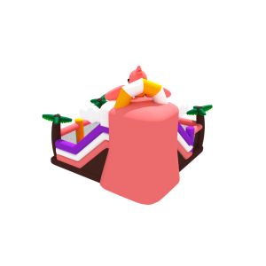 Flamingo Beach Theme Inflatable Fun City