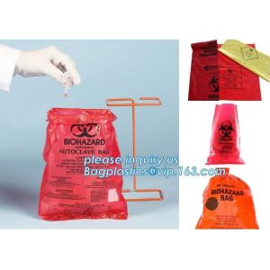 Draw string Biohazard garbage/trash bag for infecciosas/hospital use, biohazardo