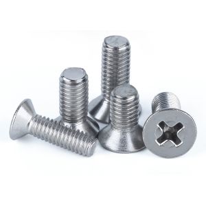 China Stainless Steel Phllips Flat Head Screws Stainless Steel Coutersunk Head Phillips Drive Machine Screws on sale