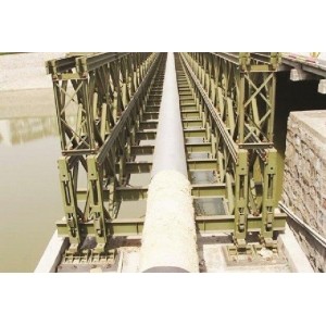 Custom Welding, Braking, Rolling Steel Structural Bailey Bridge, Pedestrian