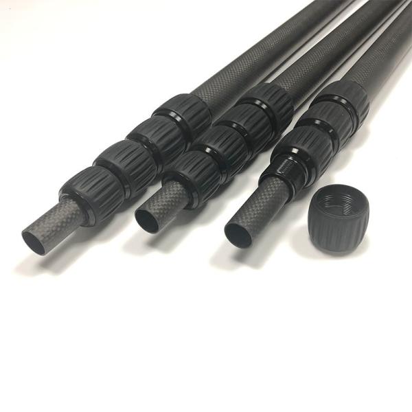 Quality Lightweight 3K Telescoping Carbon Fiber Tube Water Fed Extension Pole wholesale