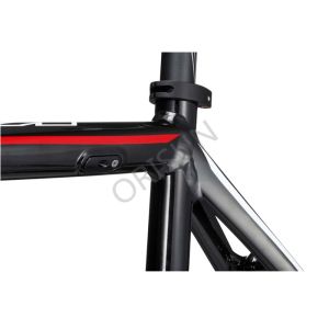 Alloy 7046 Road Bike Frame Inner Cables Routing With Half Carbon Fiber Fork