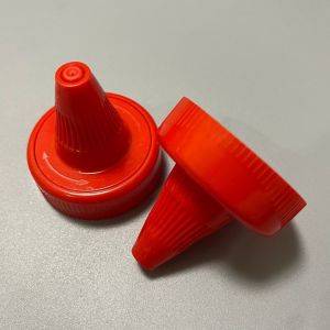 28mm Adhesive Flip Screw Caps with Customized Request in Plastic