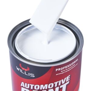 Metallic White 2K Solid Paint Car Body Touch Up Spray Water Resistance Auto