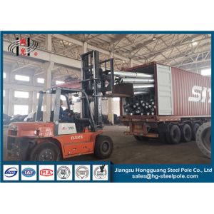 Overlap Connection Galvanized Steel Pole Electric Power Distribution Equipment