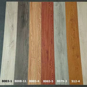 7''x48'' Handscaped SPC Vinyl Hybrid Flooring in Ash Brown for 100% Waterproof