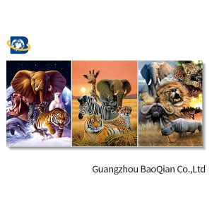 High Definition 3D Animation Picture Chimpanzee Pattern Flipped Wall Decorative