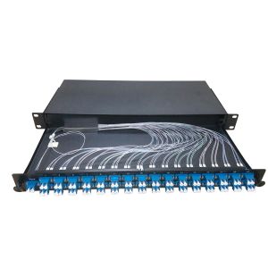 PLC Fiber Optic Splitters ODF Patch Panel 1x64 2x64 Fiber Optic Distribution