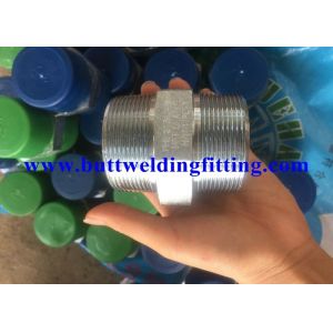 Forged Steel Pipe Fittings 2” Hexagonal Nipple 3000 PSI NPT Galvanized A105