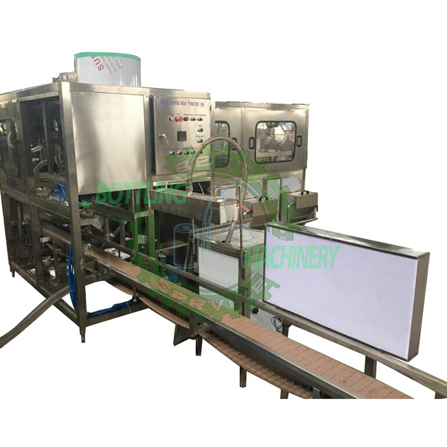 300BPH L Type With Rinser Filler Capper 5 Gallon Water Bottling Machine