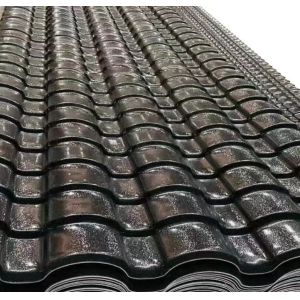 Unique Rustic ASA Synthetic Corrugated Roofing Sheet For Villa Park Construction