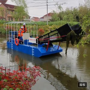 KEDA Lake River Cleaning Aquatic Weed Harvester Water Hyacinth Cutting Machine