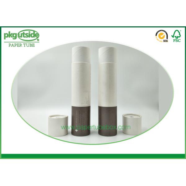 Recyclable Cardboard Paper Tubes , Stamping Logo Paper Canister Packaging