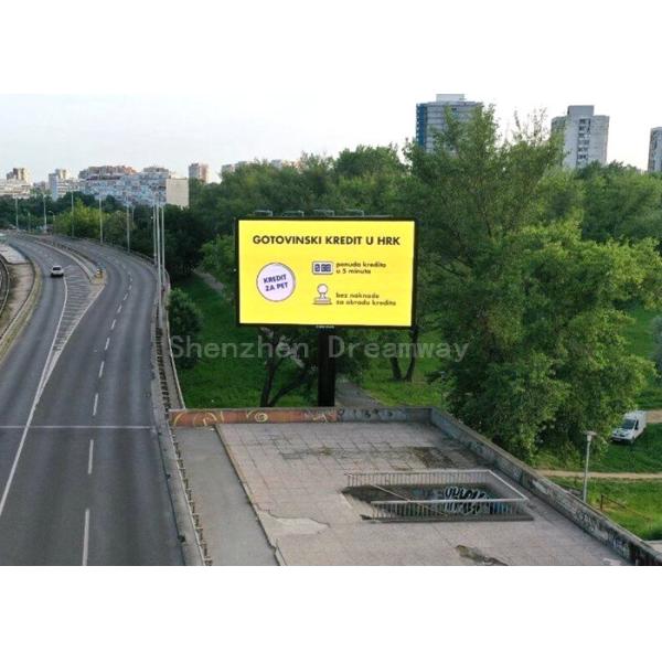 Quality 32 X16 Dots Outdoor Advertising LED Display Full Color PH8 1-2 Year Warranty wholesale