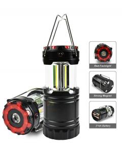 China 8.7x8.7x14.5(20.5)Cm Portable Outdoor Large LED Pop Up Lantern With Spot Light Warning Light on sale