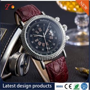 China Wholesale PU Leather Watch with Alloy Case and Custom Logo Men's Watch Business Watch Fashion Watch Movement Watch on sale