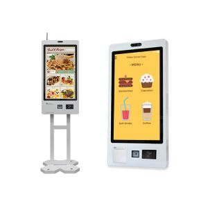 Touch Screen Self Ordering Payment Window Terminal Restaurant Self Checkout