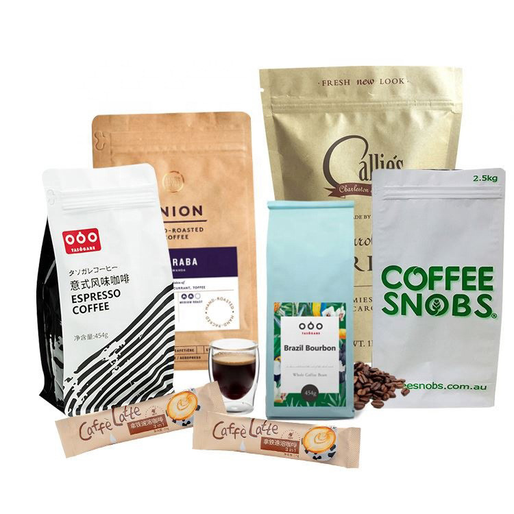 250g 500g 1kg 1kg Stand Up Pouches Matt Black Aluminum Foil