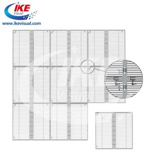 P3.9 Rental Glass Window LED Display 5000 Nits 500*100 transparent lED curtain