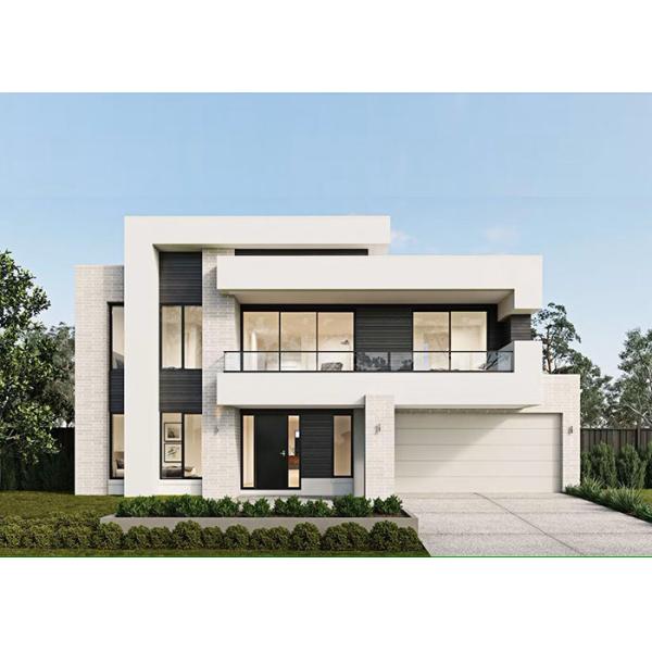 Quality Luxury Prefab Villa 2 Story Steel Frame Modular Home With 4 Bedroom Standard Prefabricated House Kits wholesale