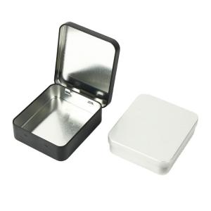 China Cool Mint Tins Square Metal Case Cheap Mint Packaging Tin Box CMYK Printing on sale