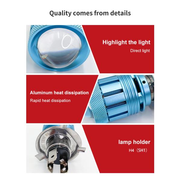 1600LM Motorcycle Auxiliary Driving Lights 5700K-6500K Auxiliary Driving Lamps