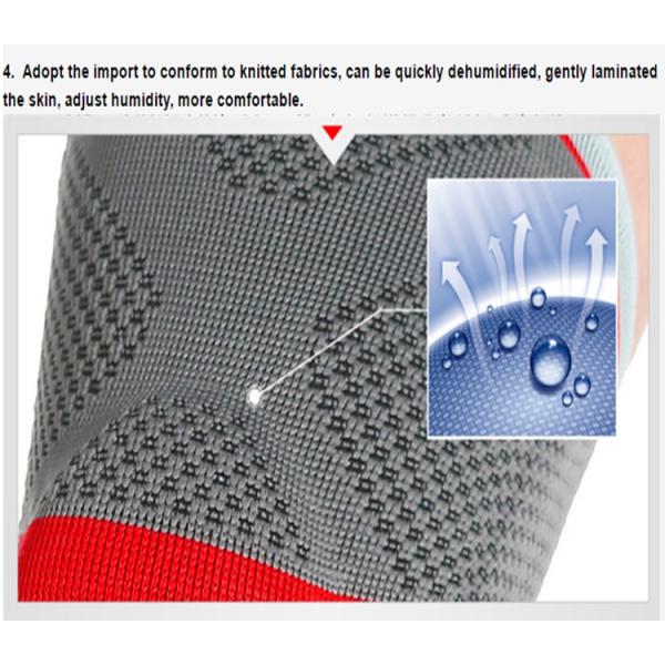 3D Circular Knit Fabric Patella Sleeve Silicone Sport Elastic Knitted Knee Support For Running Basketball