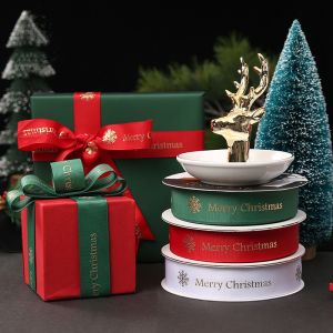 Easy to Tie Printed Christmas Curling Ribbon for Gift Wrapping